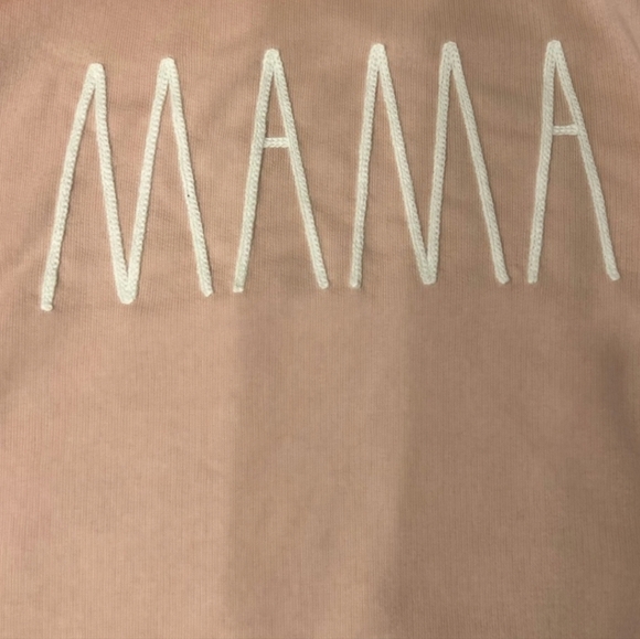 Rae Dunn Mama and Mini Sweatshirt Set Size Women's XL and Kids 3T - Picture 3 of 8